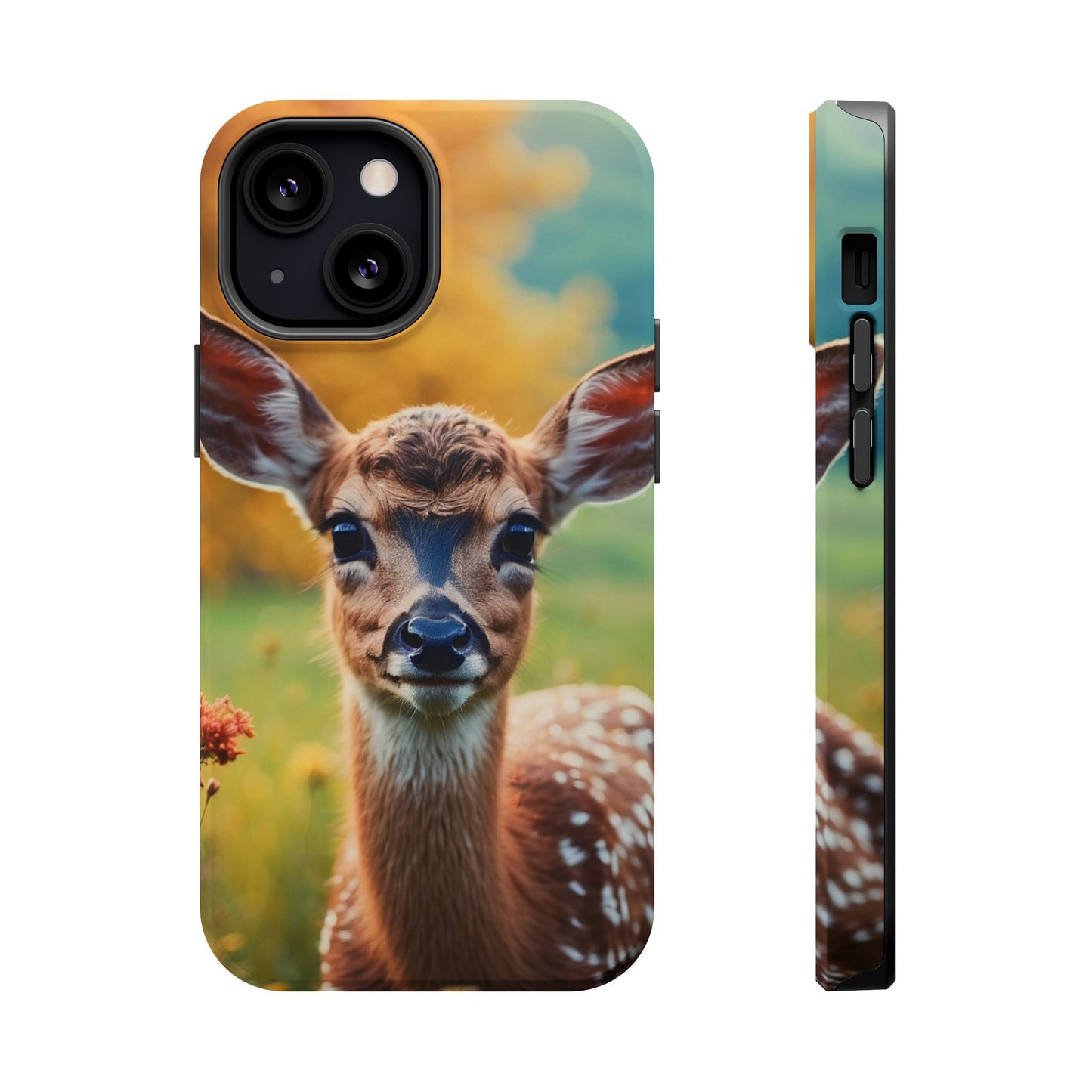 MagSafe-Compatible iPhone Case – Golden Meadow Fawn