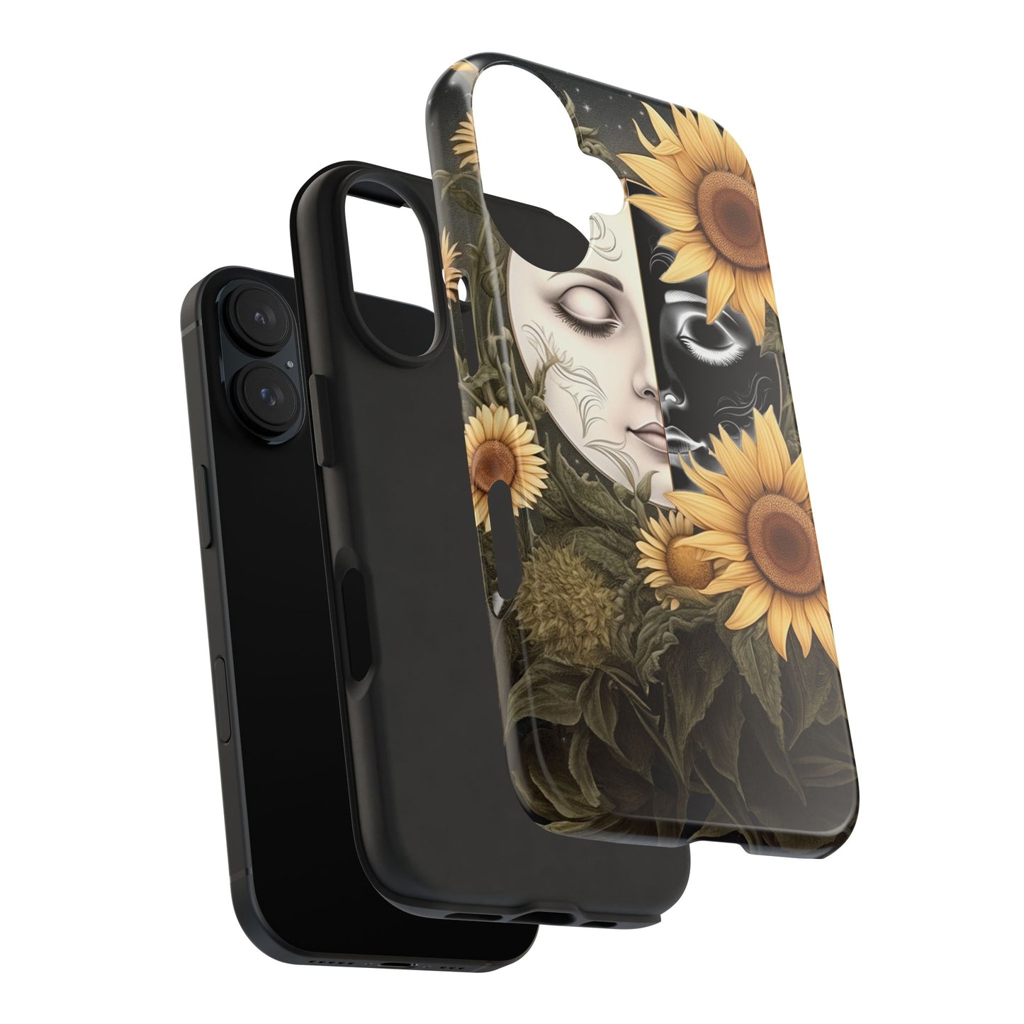 Sunflower Moon and Stars iPhone Case – Ethereal Art