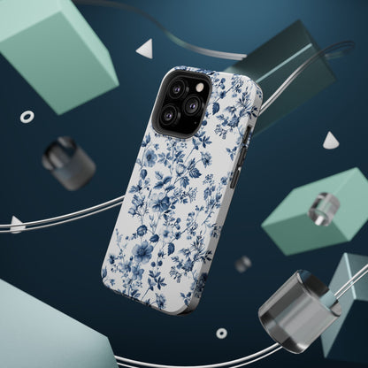 Enchanted Garden Blue Toile iPhone Case