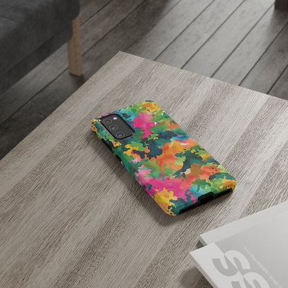 Vibrant Watercolor Splash Samsung Galaxy Case – Multicolor Abstract Artistic Design