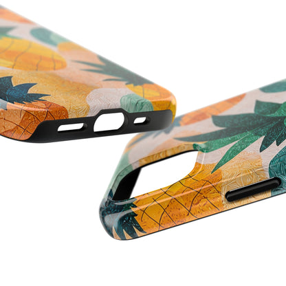 Tropical Pineapple iPhone Case – Vibrant Fruit Design, Tough Dual - Layer Protection - BOGO Cases