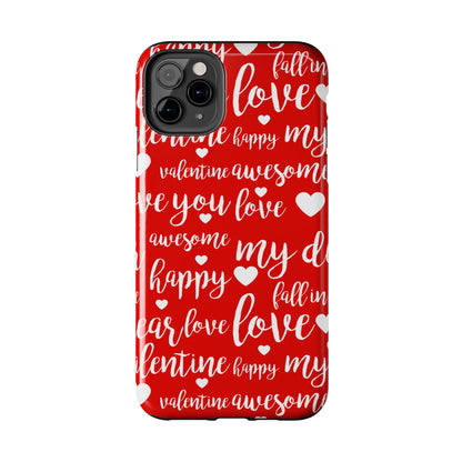 Valentine Words Pattern – iPhone Case