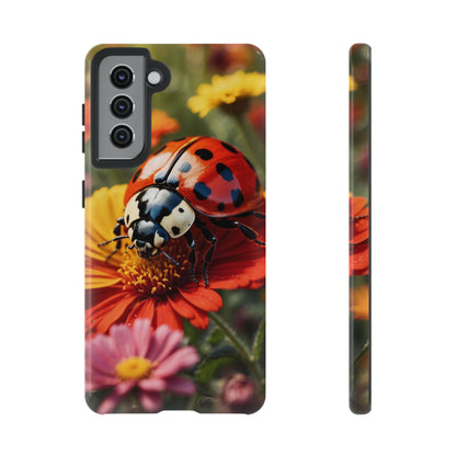 Ladybug on Orange Daisy - Samsung Galaxy Case