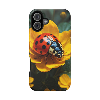 Yellow Blossoms with Bug Accent - MagSafe iPhone Case