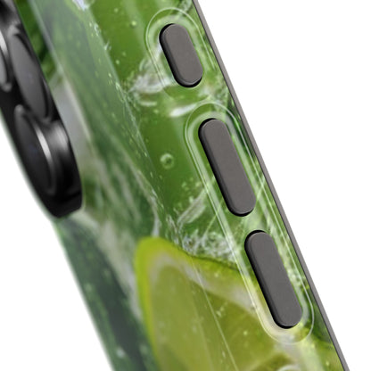 Refreshing Lime Splash MagSafe iPhone Case – Tough Protection, Vivid Dual-Layer Design