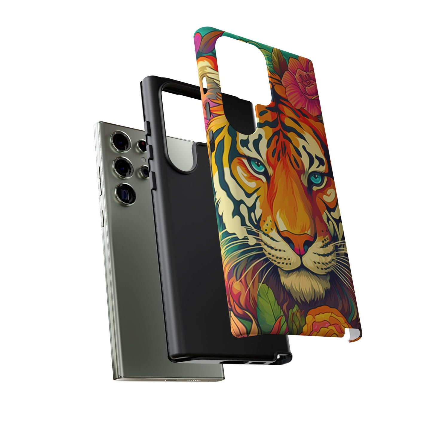 Fierce Rainbow Tiger Art - Samsung Galaxy Case