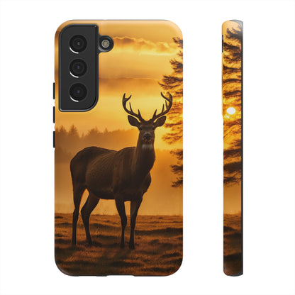 Sunset Majesty: Regal Stag – Samsung Galaxy Case