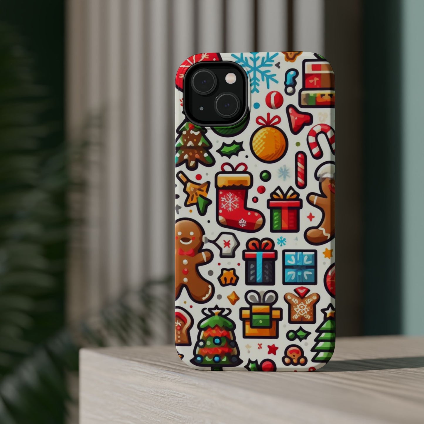 Festive Christmas Icons Pattern – MagSafe iPhone Series Case