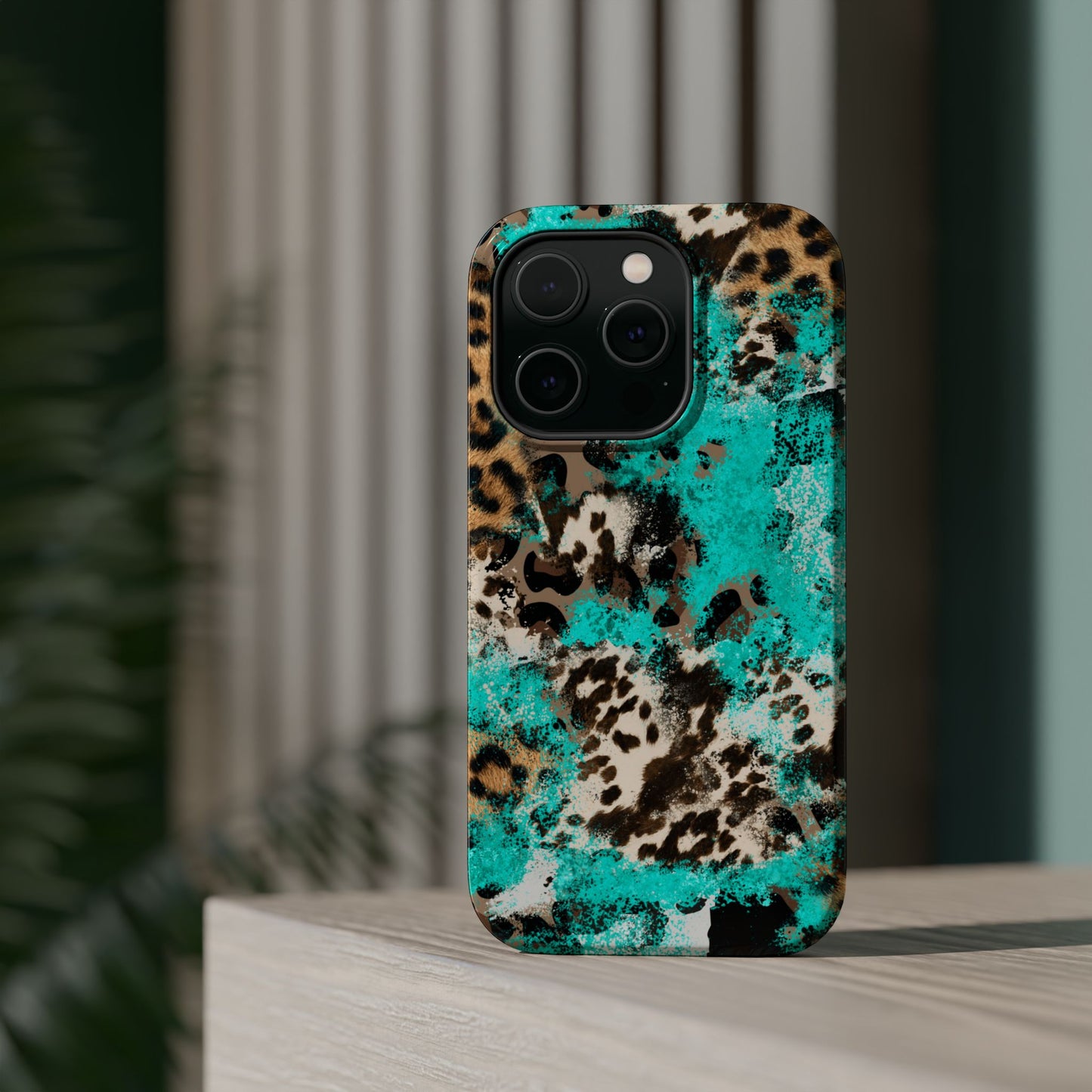 Aqua Splash Leopard - MagSafe iPhone Series Case