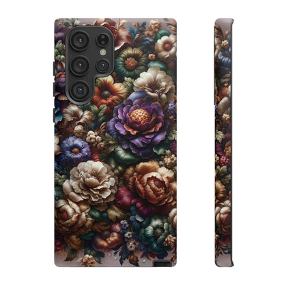 Floral Elegance For Samsung - Protective Dual-Layer Design with Vibrant Full-Wrap Print