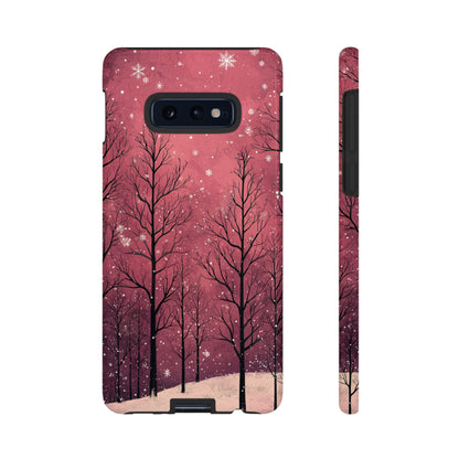 Pink Winter Twilight Forest - Samsung Galaxy Series Case