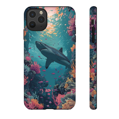 Ocean Shark Coral Reef iPhone Case