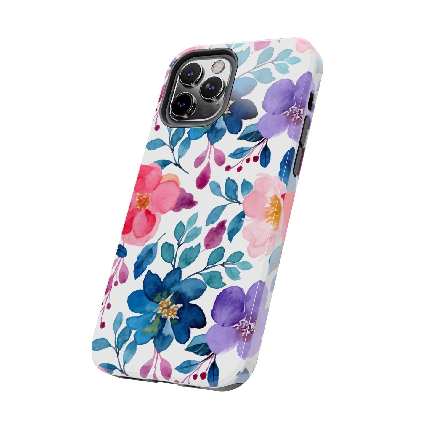 Mystic Bloom – iPhone Case with Elegant Watercolor Floral Design