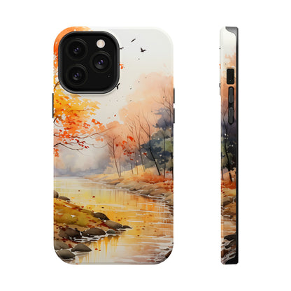 Autumn River Serenity – MagSafe iPhone Case