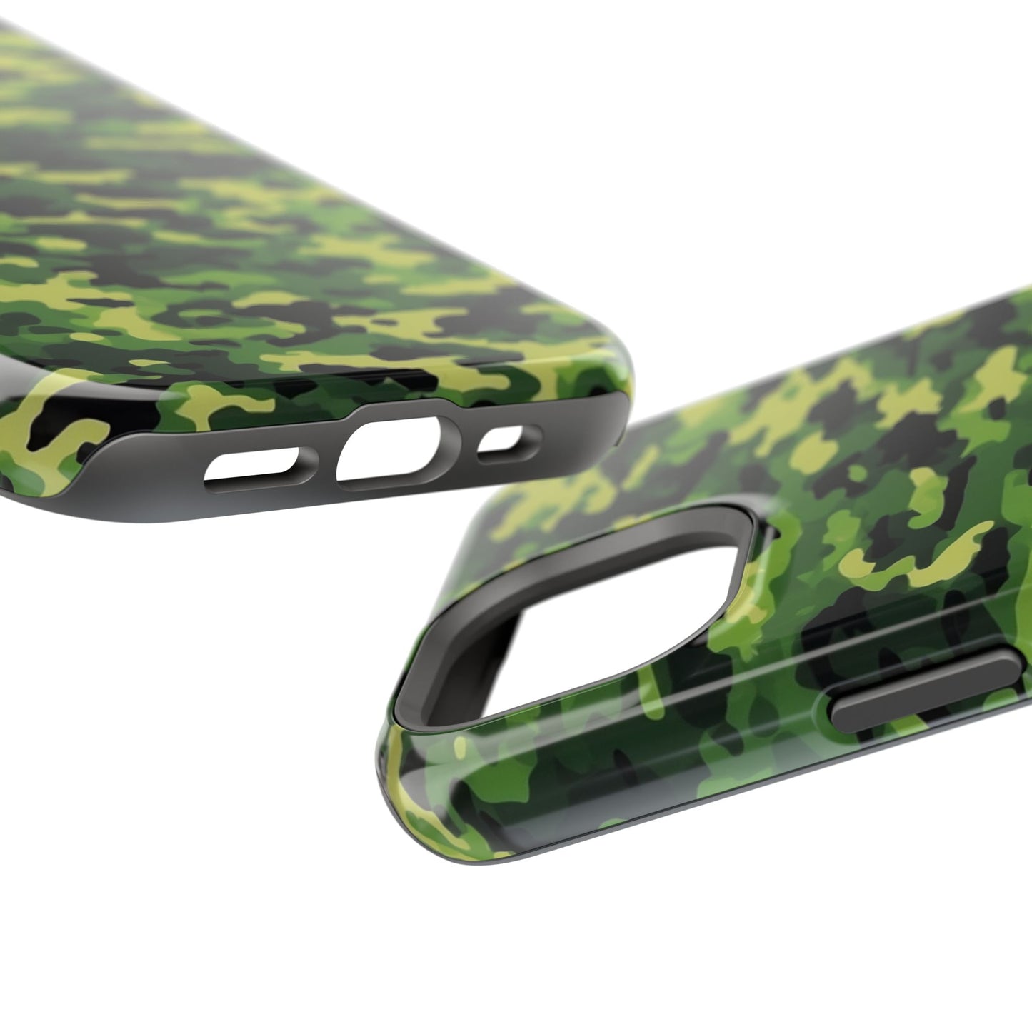 Green Woodland Camouflage – MagSafe iPhone Case, Slim and Shockproof