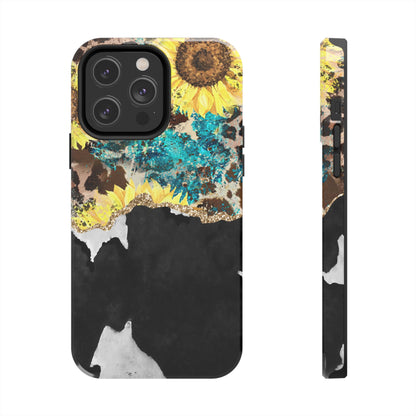 Rustic Sunflower Leopard Glam - iPhone Series Case