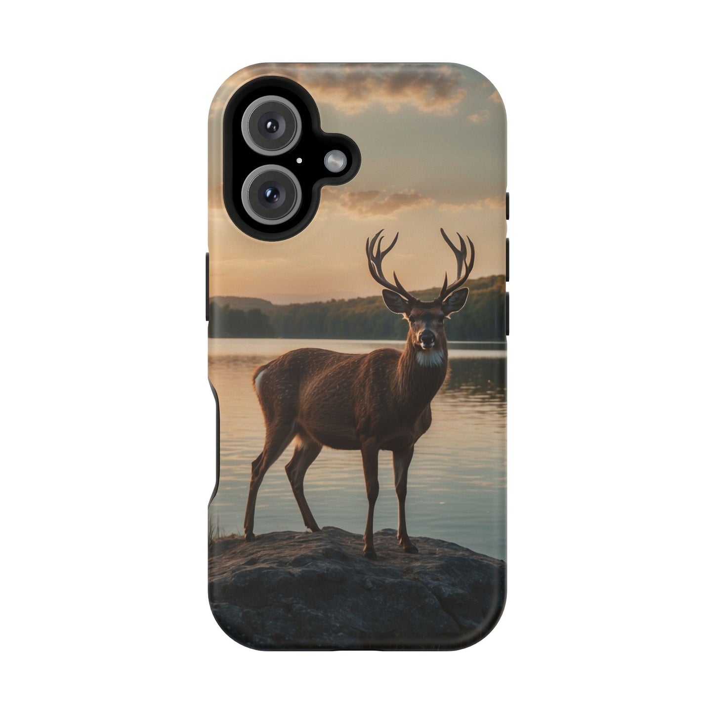 Majestic Stag at Sunset – MagSafe iPhone Case