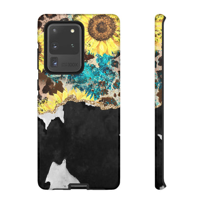 Rustic Sunflower Leopard Glam - Samsung Galaxy Series Case