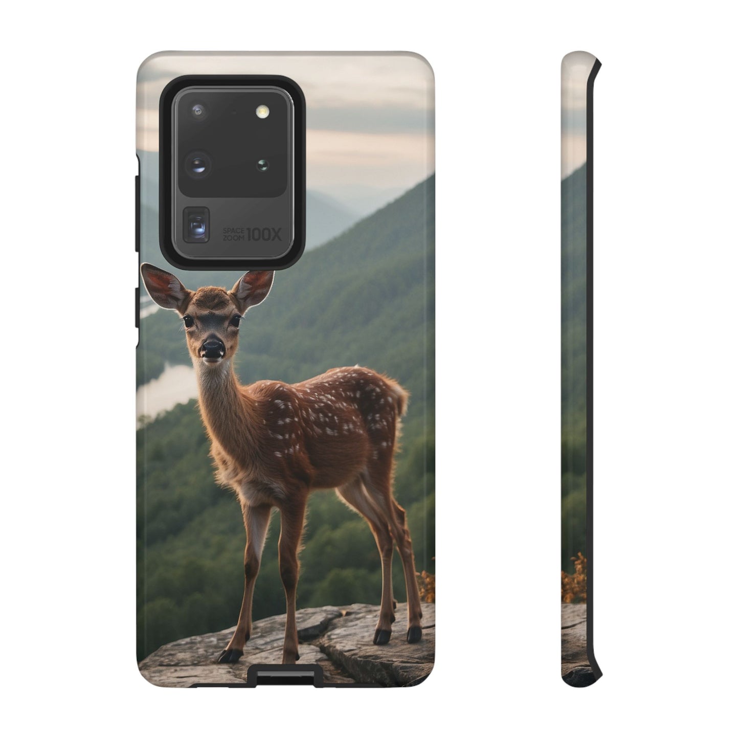 Majestic Fawn Overlooking Mountain Vista Samsung Galaxy Case