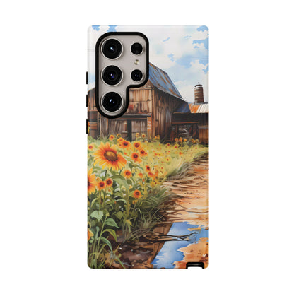 Sunflower iPhone Case  Rustic Farm Style