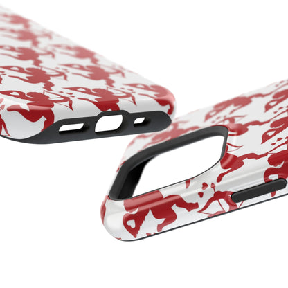 Red Cupid Love Pattern MagSafe Case