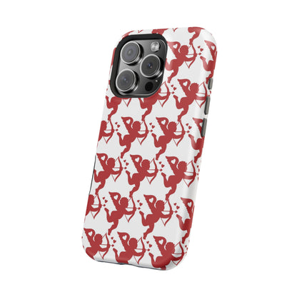 Red Cupid Love Pattern MagSafe Case