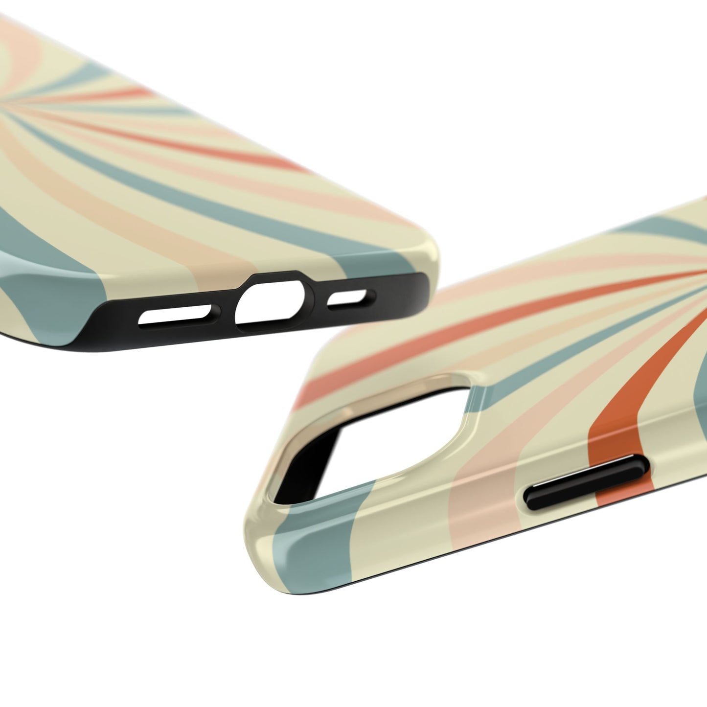 Retro Swirl iPhone Case – Durable, Vintage-Inspired Design with Dual-Layer Protection