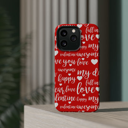 Valentine Words Pattern – MagSafe Case