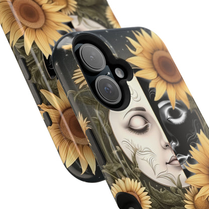 Sunflower Moon and Stars MagSafe Case – Ethereal Art