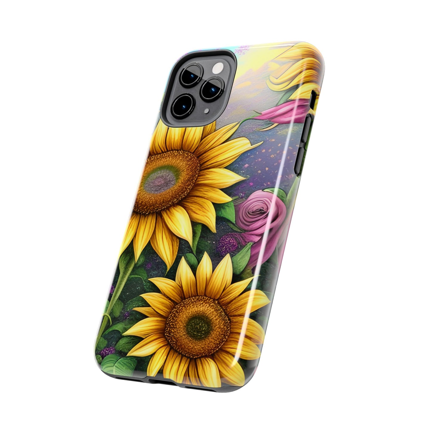 Whimsical Sunflower & Rose Garden - iPhone Series Case