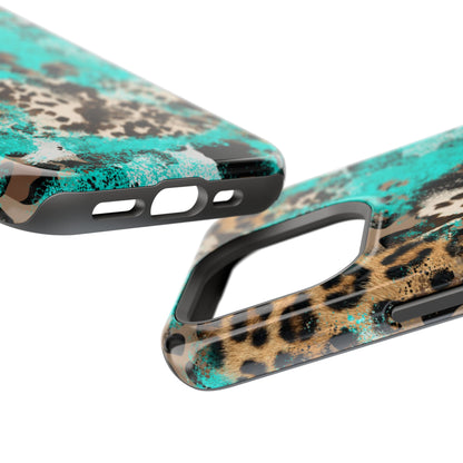 Aqua Splash Leopard - MagSafe iPhone Series Case