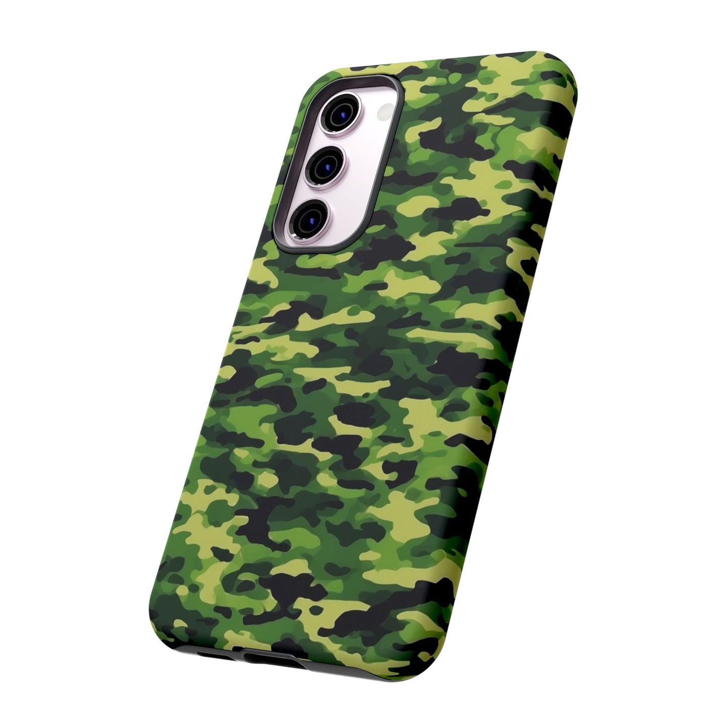 Green Woodland Camouflage – Samsung Galaxy Case, Tough Drop-Proof Design