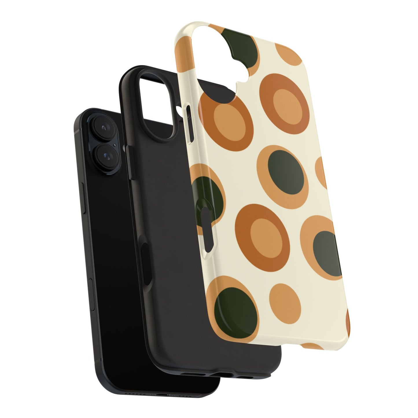 Retro Earthy Circles - iPhone Case