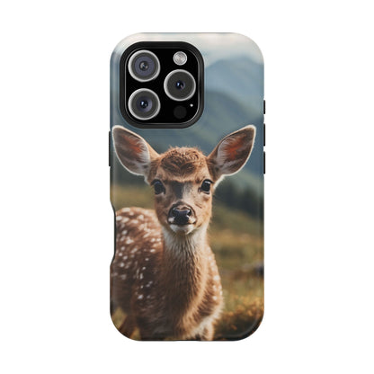 Gentle Fawn in Mountain Meadows MagSafe iPhone Case