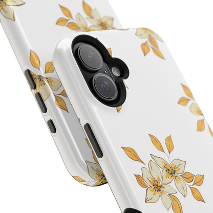 Delicate Yellow Blossom MagSafe iPhone Case – Minimalist Floral Design with Matte Finish