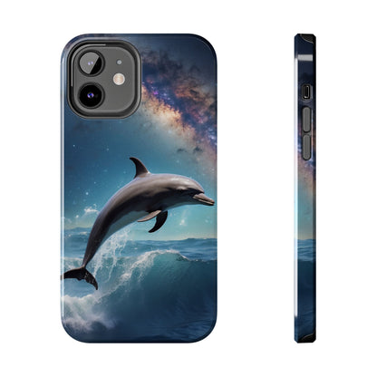 Dolphin Galaxy Splash - iPhone Case