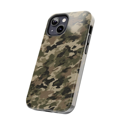 Classic Light Brown Camouflage – Durable iPhone Case with Timeless Design