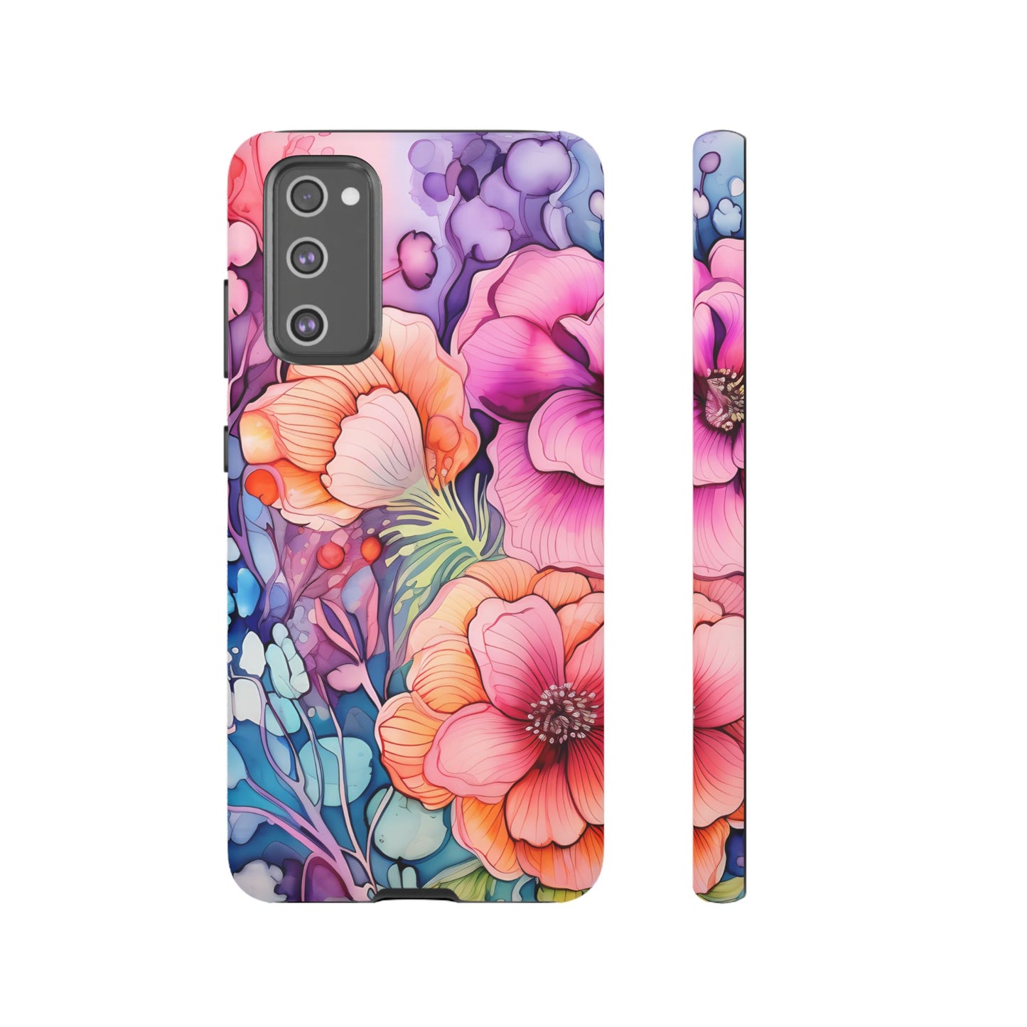 Bright Watercolor Floral Splash iPhone Series Case – Bold Artistic Design