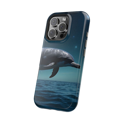 Midnight Ocean Dolphin - MagSafe-Compatible Case