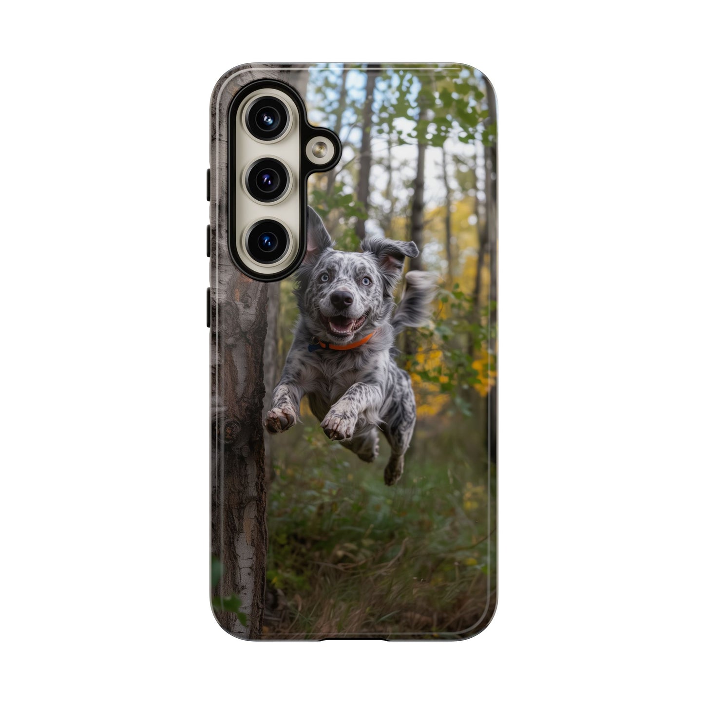 Happy Forest Dog Samsung Galaxy Case – Nature-Inspired Protective Cover