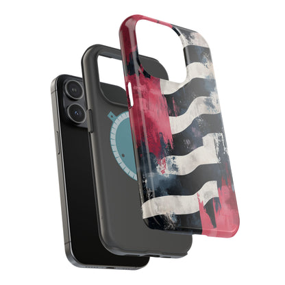 MagSafe iPhone Case: Blood Zebra – Bold Red & Black Pattern