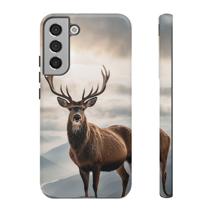 Alpine Majesty: Stag in Snow – Samsung Galaxy Case