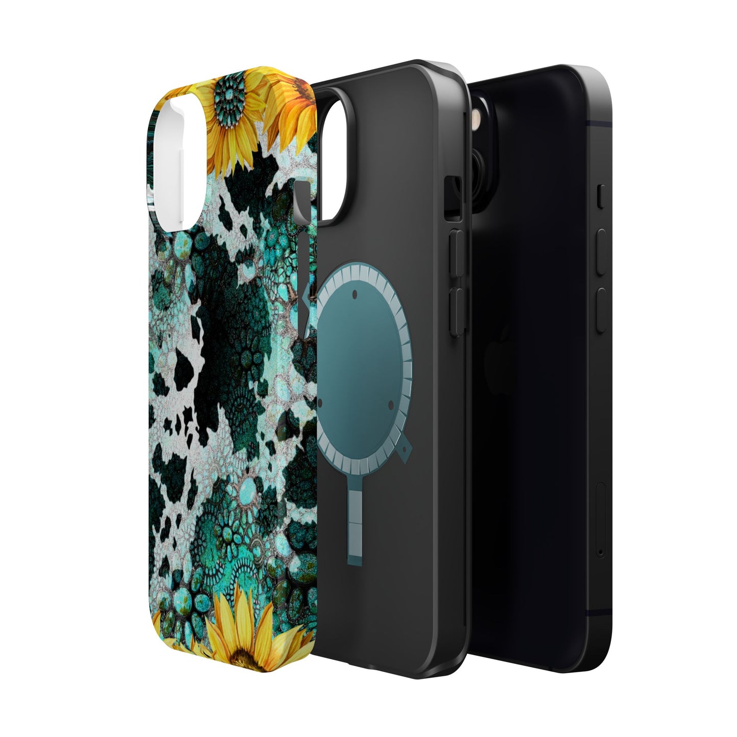 Boho Turquoise Sunflower Lace - MagSafe iPhone Series Case