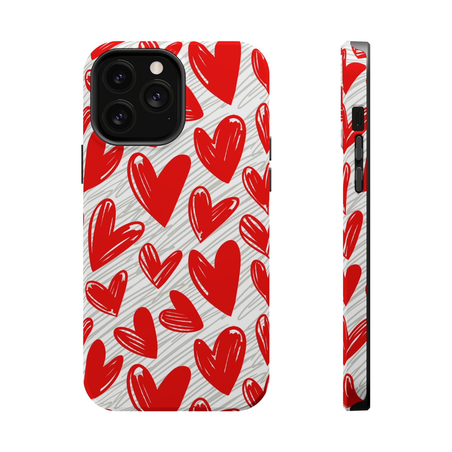 MagSafe Case: Whimsical Heart Doodle