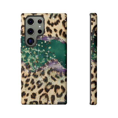 Emerald Glitter Leopard Print - iPhone Series Case