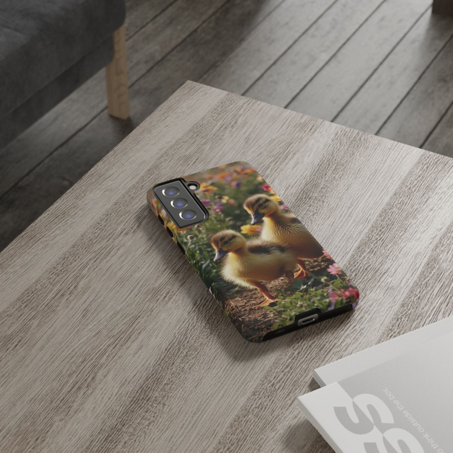 Charming Ducklings in Floral Garden - Samsung Galaxy Case