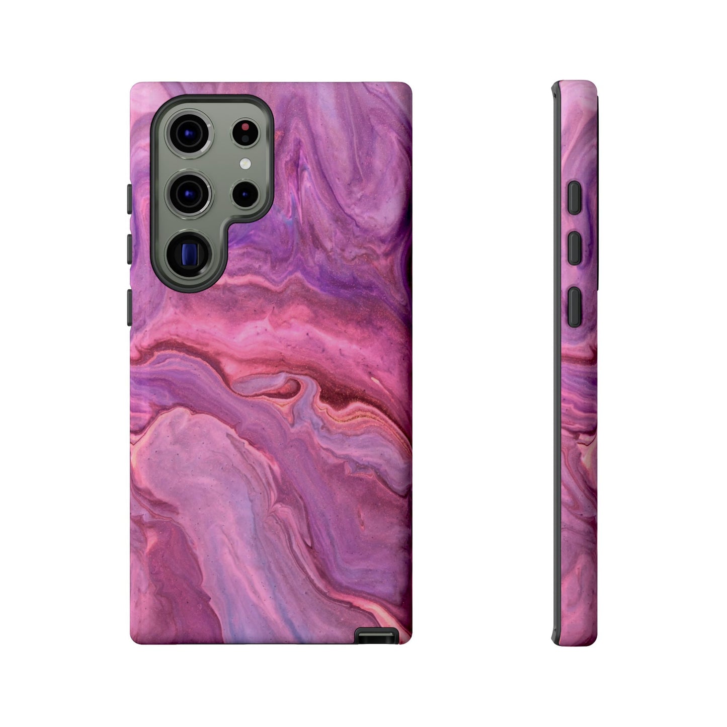 Lavender Dreamscape – Samsung Galaxy Case with Purple & Pink Marble Art