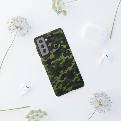 Dark Green Camouflage – Samsung Galaxy Case, Durable and Stylish