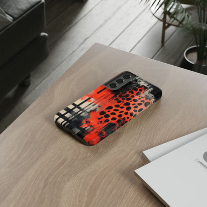 Cheetah Plaid Case – Red & Black Pattern