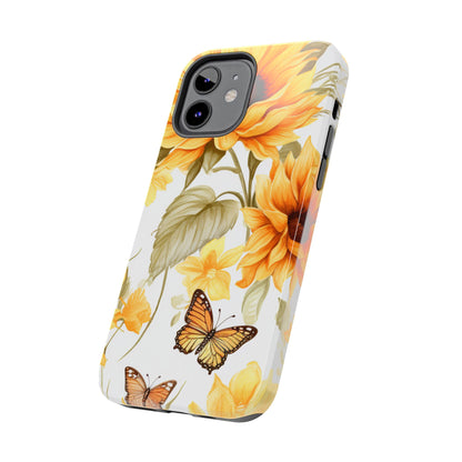 Sunflower & Butterfly Bliss - iPhone Series Case